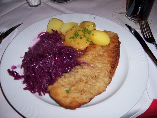  Schnitzel with choucroute