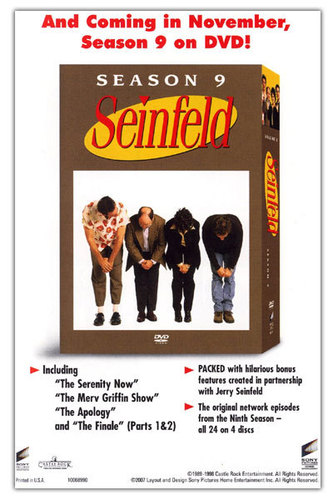  Seinfeld Season 9 DVD Cover