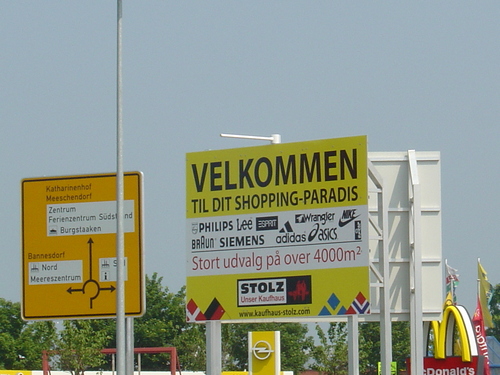  Sign in Fehmarn