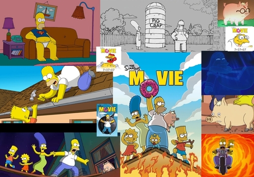  Simpsons Movie Collage