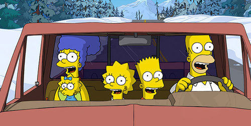  Simpsons in a Car