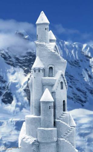  Snow istana, castle