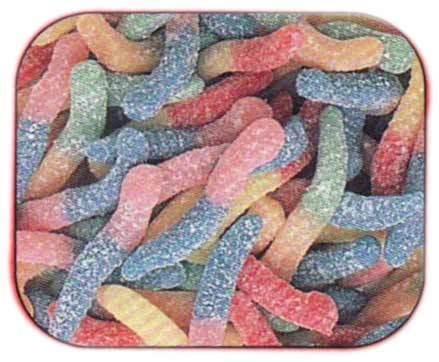  aspro, acida Mini Gummy Worms