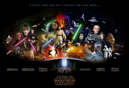  estrella Wars Complete Saga Poster