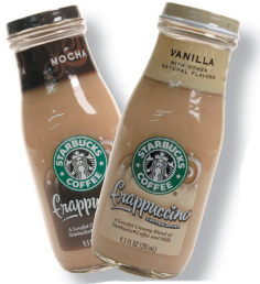  Starbuck's Coffee Frappuccinos