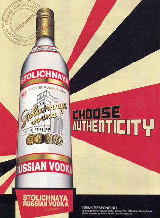  Stolichnaya rượu vodka, vodka print ads