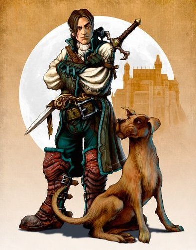  Fable 2 concept art "Hero and Dog Colour"