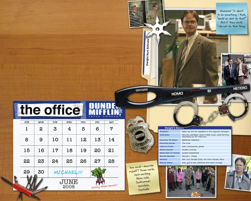The Office Calendar Wallpaper
