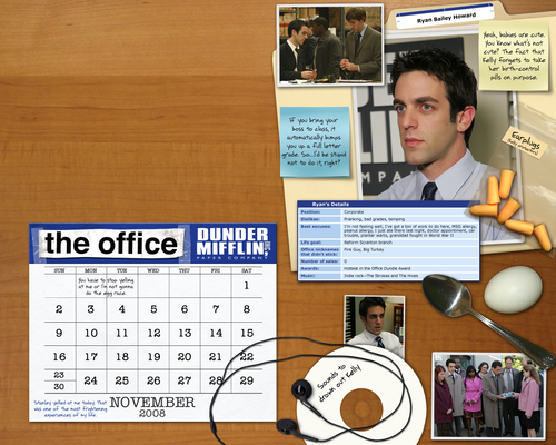  The Office Calendar দেওয়ালপত্র