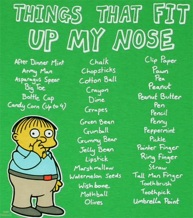  Things That Fit Up My Nose
