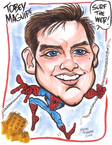  Tobey Maguire Caricature
