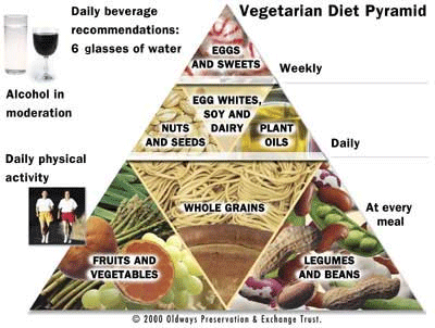  Vegetarian 음식 Pyramid