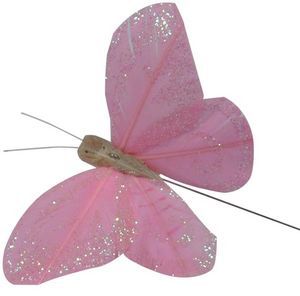 roze vlinder