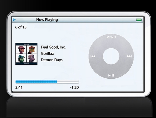  the new ipodの, ipod (touch screen)